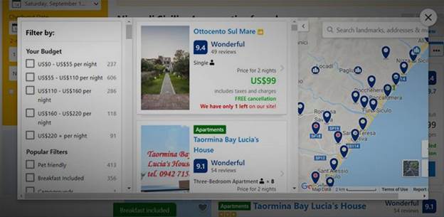 راهنمای تصویری رزرو هتل از سایت Booking :