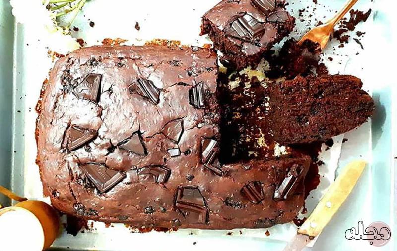 کیک کدو و شکلات