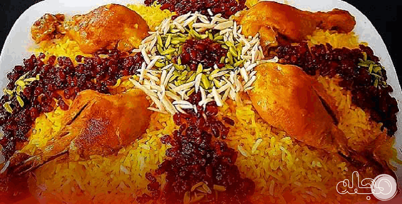 زرشک پلو با مرغ