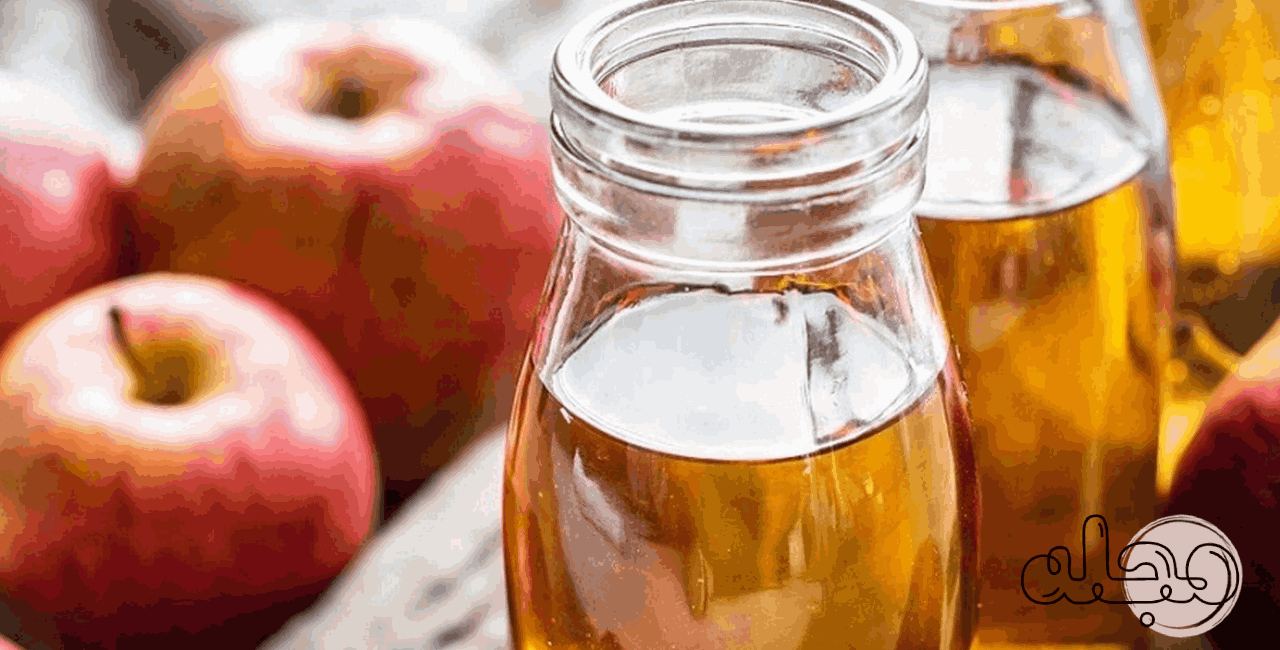 از بین بردن زردی مو با سرکه سیب