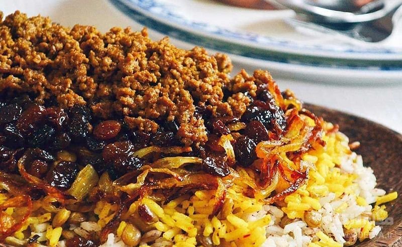دستور پخت عدس پلو با گوشت چرخ کرده