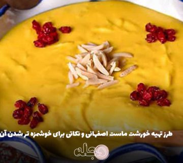 طرز تهیه خورشت ماست اصفهانی و نکاتی برای خوشمزه تر شدن آن
