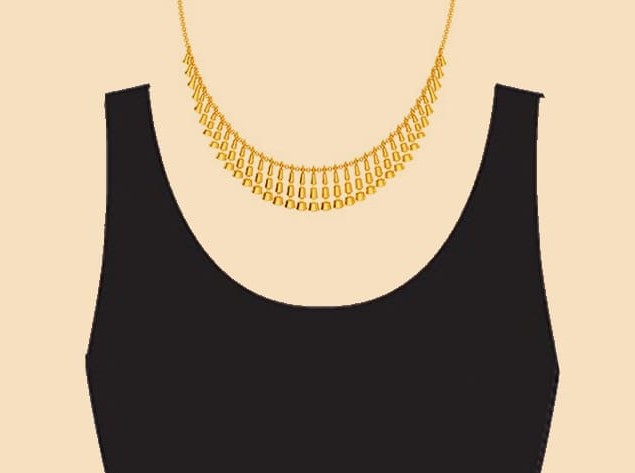 یقه گرد باز